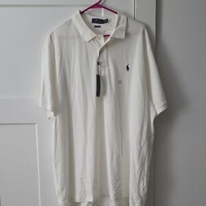 Polo by Ralph Lauren Men's Classic Cream Polo Shirt